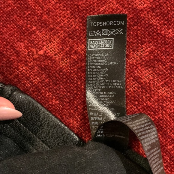 Topshop Faux Leather Mini Skirt - Picture 5 of 5